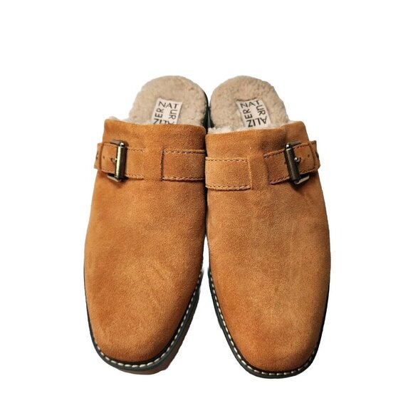 Naturalizer Women's size 9 M Mule  Suede Slip On Platform Golden Maple (372) - Picture 2 of 9